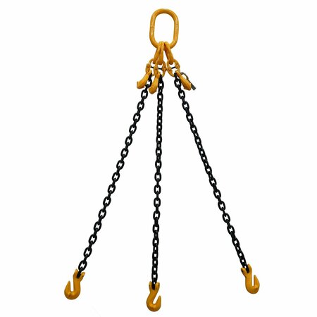 STARKE Chain Sling, 3/8in, G80, Grab Hook, with Chain Adjuster, 3 ft SCSG8038-3LGA-3